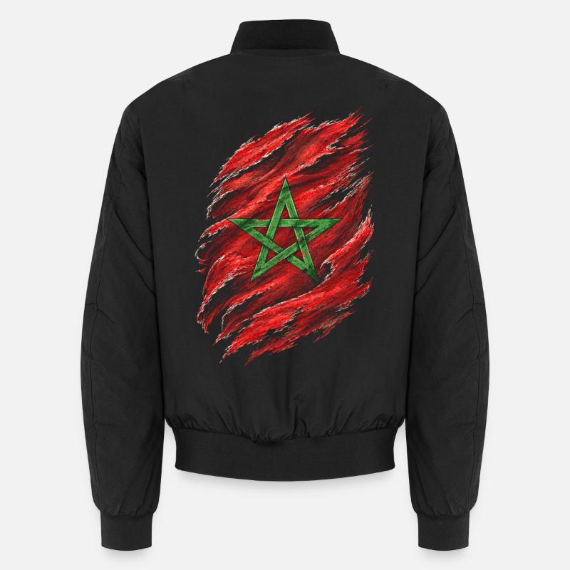 Moroccan Moroccan Moroccan - Unisex Bomber Jacket - black