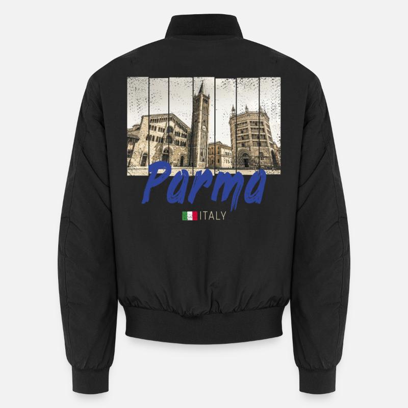 Parma Emilia-Romagna in Italy Vintage Souvenir Unisex Bomber Jacket
