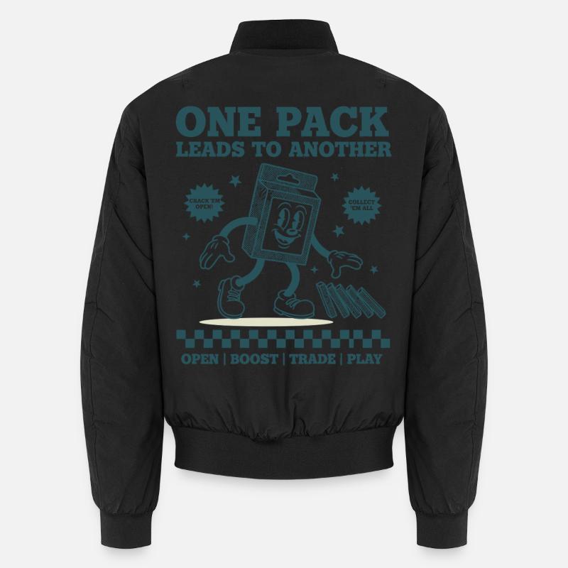 Ein Pack führt zu einem weiteren Sammelkartenabhängigen Unisex Bomberjacke
