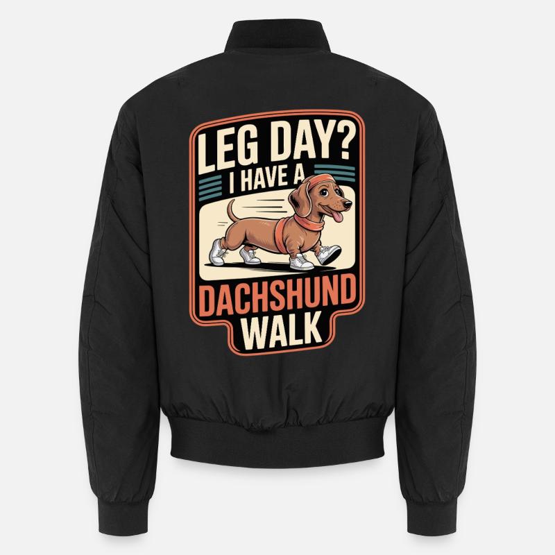 Dackel Walk Unisex Bomberjacke
