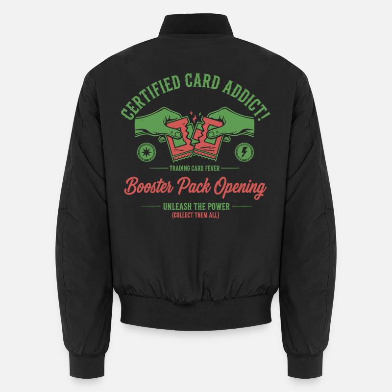 Certified Card Addict Booster Pack Opening Unleash Unisex Bomber Jacket