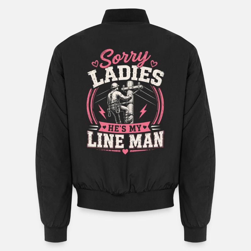 Ehefrau Von Einem Strom Profi Leitung Unisex Bomberjacke