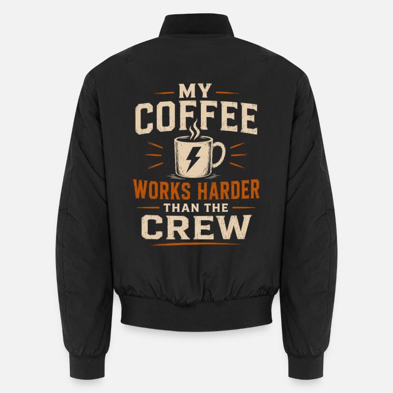 Lineman Humor Strom Kabel Kaffee Unisex Bomberjacke