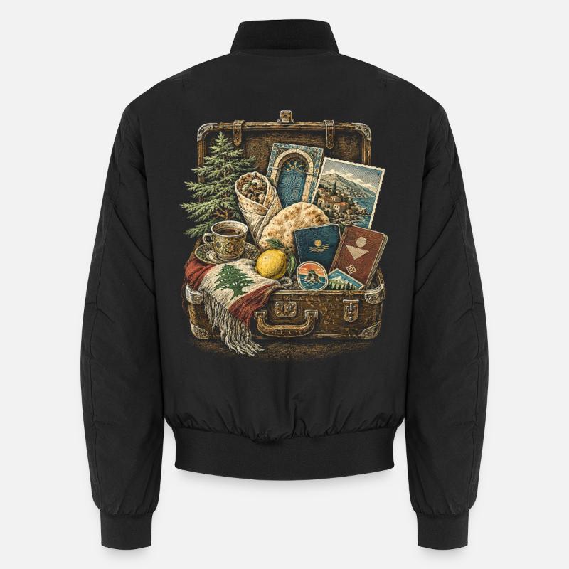 Libanon Libanese - Unisex Bomberjacke - Schwarz