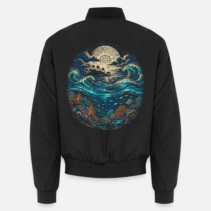 Belize Belizische Wurzel - Unisex Bomberjacke - Schwarz