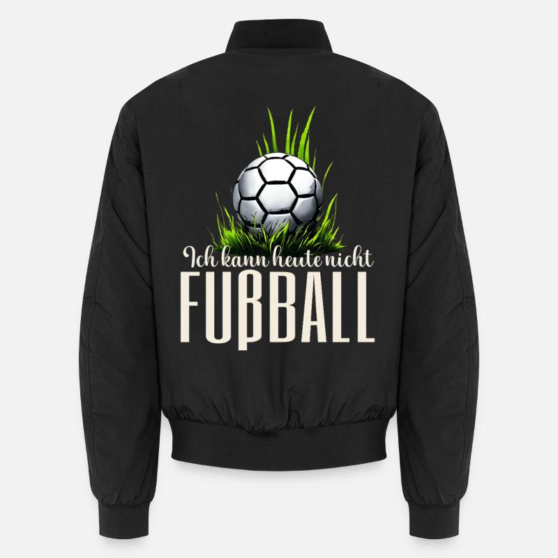 WM — Fußball ruft laut nicht ansprechen - Unisex Bomberjacke - Schwarz