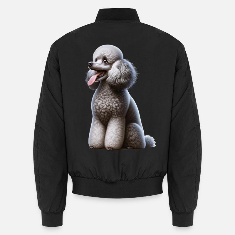 Pudel Poodle - Unisex Bomberjacke - Schwarz
