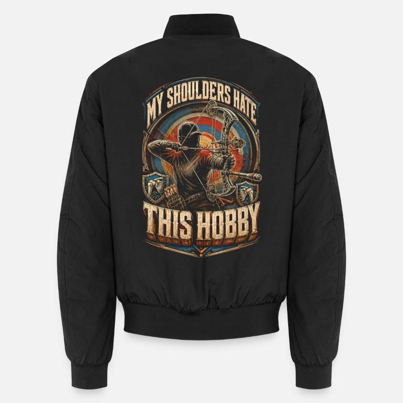 Archery Archer - Unisex Bomber Jacket - black