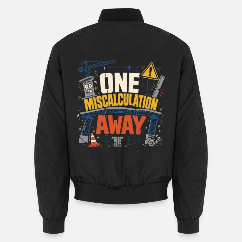 Bridge Engineer Civil Engineering - Unisex Bomber Jacket - black
