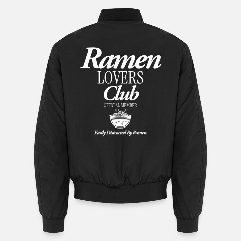 ramen - Unisex Bomber Jacket - black