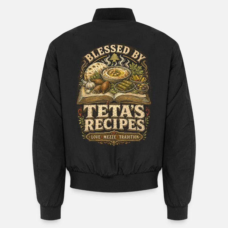 Recettes de tetas libanais libanaises - Bomber unisexe - noir