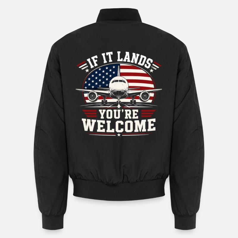 Luftfahrt Techniker Flugzeug Wartung - Unisex Bomberjacke - Schwarz
