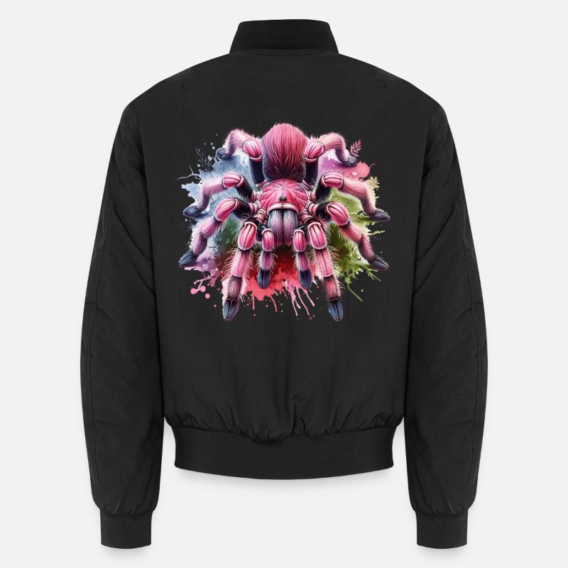 Chile Tarantula Gift - Unisex Bomber Jacket - black