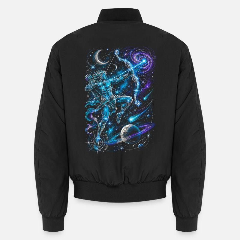 Archery Archer Constellation - Unisex Bomber Jacket - black