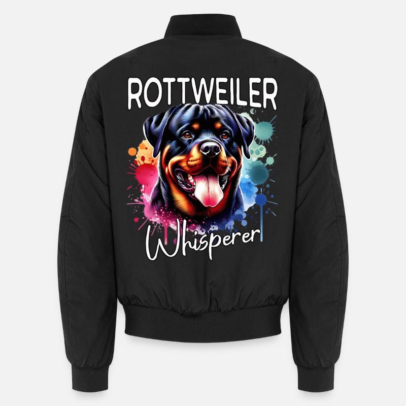 Rottweiler Flüsterer - Unisex Bomberjacke - Schwarz