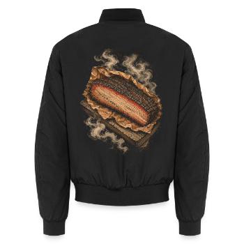Concours de BBQ - Bomber unisexe - noir - Dos - AI Model Male 185 light (185cm)
