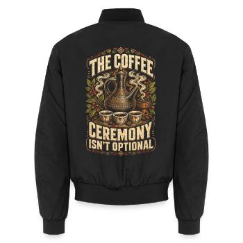 Ethiopia Ethiopian Ethiopians - Unisex Bomber Jacket - black - Back - AI Model Male 185 light (185cm)