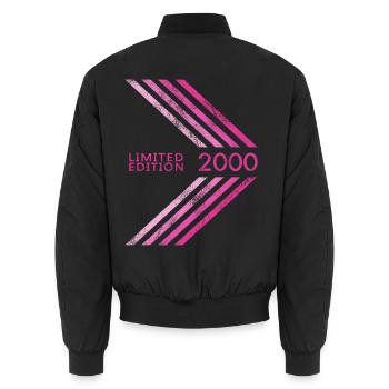 2000 Limited Edition Geburtstag Frauen Damen - Unisex Bomberjacke - Schwarz - Hinten - AI Model Male 185 light (185cm)