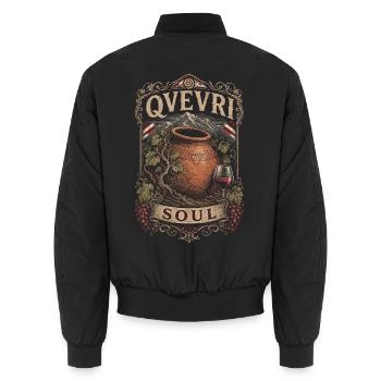 Georgien Georgier Tbilisi Sakartvelo Qvevri Soul - Unisex Bomberjacke - Schwarz - Hinten - AI Model Male 185 light (185cm)