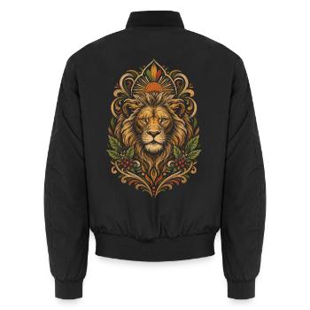 Ethiopia Ethiopian Ethiopians - Unisex Bomber Jacket - black - Back - AI Model Male 185 light (185cm)