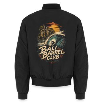 Bali Barrel Club Surf - Bomber unisexe - noir - Dos - AI Model Male 185 light (185cm)