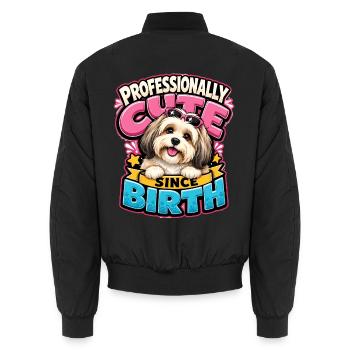 Havanisch - Unisex Bomberjacke - Schwarz - Hinten - AI Model Male 185 light (185cm)