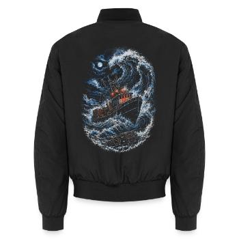 Alaska King Crab - Unisex Bomber Jacket - black - Back - AI Model Male 185 light (185cm)