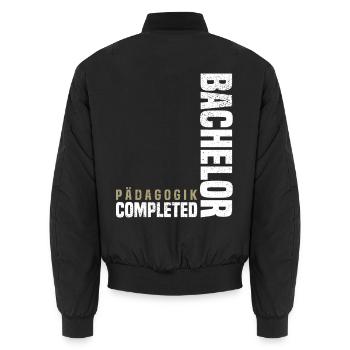 Bachelor Pädagogik - Unisex Bomberjacke - Schwarz - Hinten - AI Model Male 185 light (185cm)