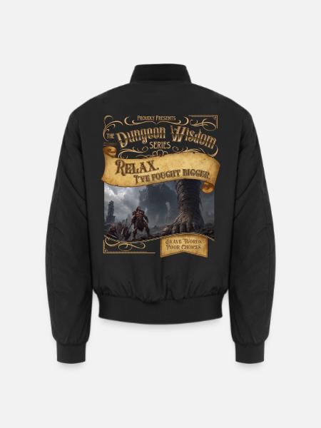 Ich habe größer gekämpft - Unisex Bomberjacke - Schwarz
