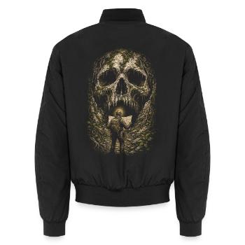 Höhlenforschung Spelunking Cave Explorer - Unisex Bomberjacke - Schwarz - Hinten - AI Model Male 185 light (185cm)