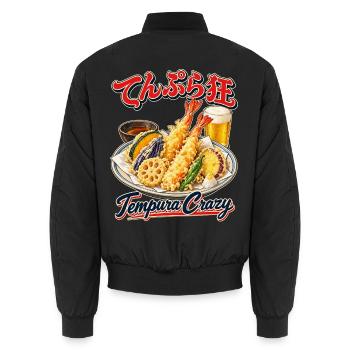 Tempura Crazy - Unisex Bomberjacke - Schwarz - Hinten - AI Model Male 185 light (185cm)