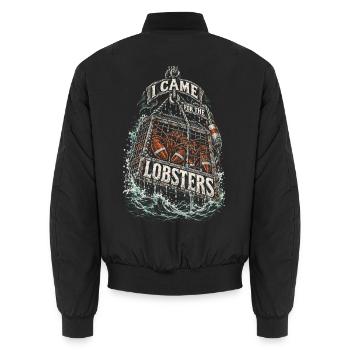 Hummerfänger Hummerfischer I Came For The Lobsters - Unisex Bomberjacke - Schwarz - Hinten - AI Model Male 185 light (185cm)