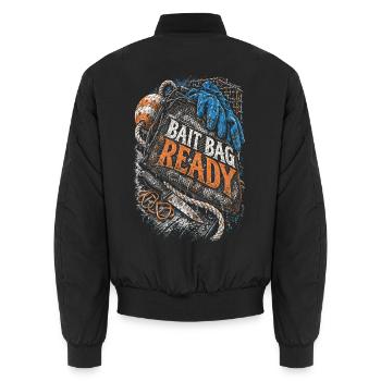 Hummerfänger Hummerfischer Bait Bag Ready - Unisex Bomberjacke - Schwarz - Hinten - AI Model Male 185 light (185cm)