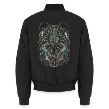 Hummerfänger Hummerfischer - Unisex Bomberjacke - Schwarz - Hinten - AI Model Male 185 light (185cm)