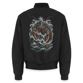 Hummerfänger Hummerfischer - Unisex Bomberjacke - Schwarz - Hinten - AI Model Male 185 light (185cm)