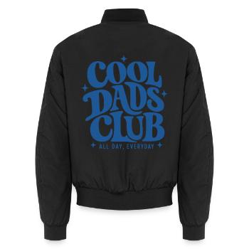 Cool Dads Club - Unisex Bomberjacke - Schwarz - Hinten - AI Model Male 185 light (185cm)