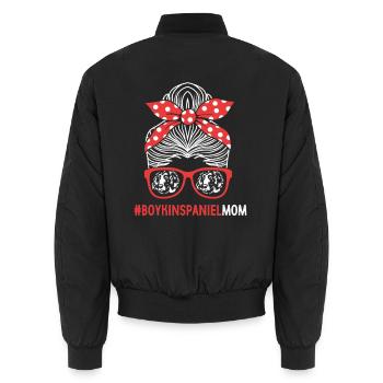 Boykin Spaniel - Unisex Bomberjacke - Schwarz - Hinten - AI Model Male 185 light (185cm)