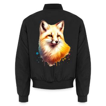 Swiftfuchs Swift Fox - Unisex Bomberjacke - Schwarz - Hinten - AI Model Male 185 light (185cm)