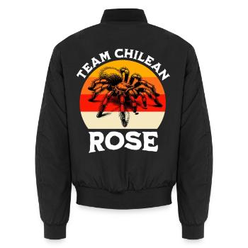 Team Chile Vogelspinne - Unisex Bomberjacke - Schwarz - Hinten - AI Model Male 185 light (185cm)