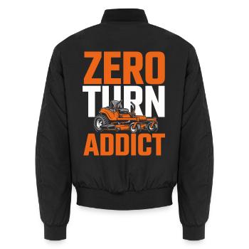 Zero Turn Rasenmäher Für Rasenpflege Fans - Unisex Bomberjacke - Schwarz - Hinten - AI Model Male 185 light (185cm)