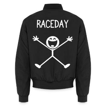 Raceday Car lover car guy mechanic - Unisex Bomberjacke - Schwarz - Hinten - AI Model Male 185 light (185cm)