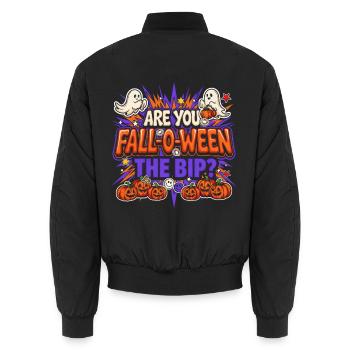 Bist du der BIP-Verhaltensanalyst - Unisex Bomberjacke - Schwarz - Hinten - AI Model Male 185 light (185cm)