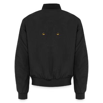Dark Lion Face - Unisex Bomberjacke - Schwarz - Hinten - AI Model Male 185 light (185cm)