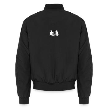 Independent Club Duo Illustration - Unisex Bomberjacke - Schwarz - Hinten - AI Model Male 185 light (185cm)