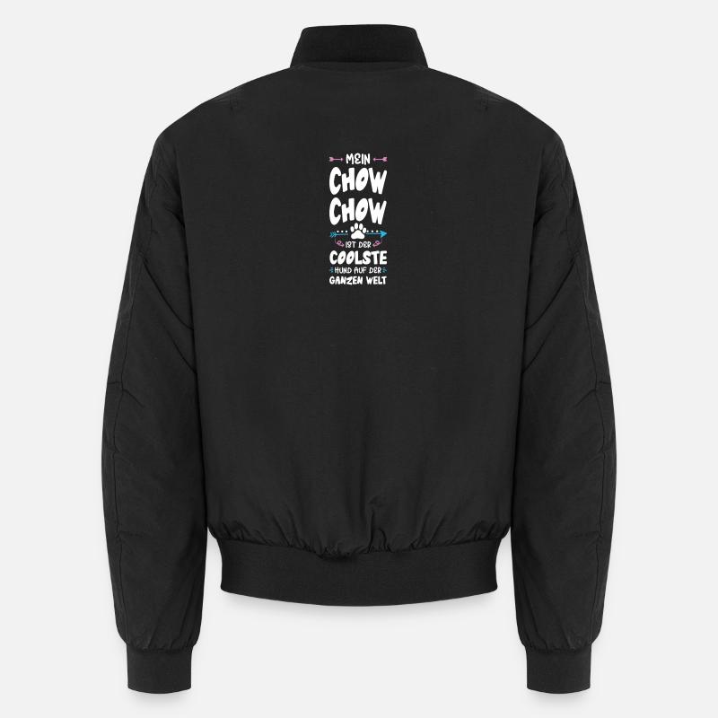 Chow Chow Dog Dicton - Bomber unisexe - noir