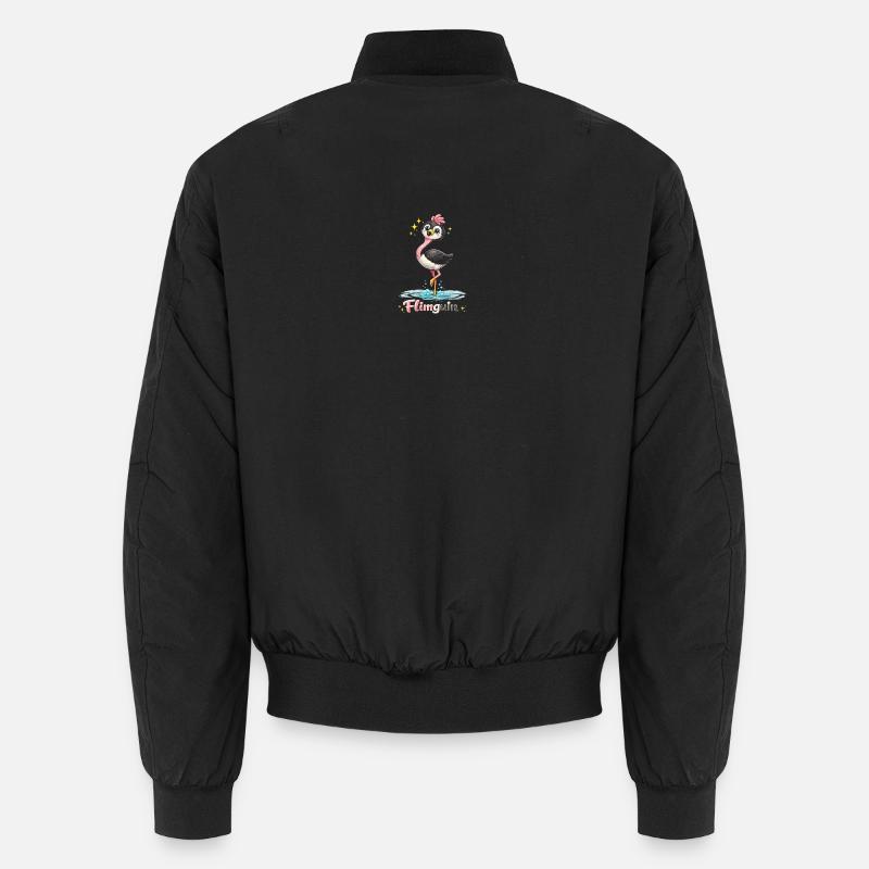 Flimguin | Flamingo + Pinguin (md) Unisex Bomberjacke