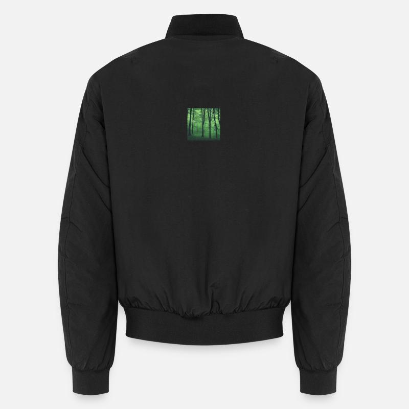 Forêt verte mystique - Bomber unisexe - noir