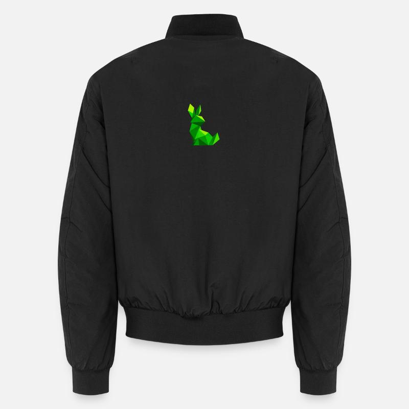 Lapin lowpoly  Bomber unisexe