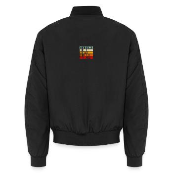 1983 The Man Myth Legend Original - Unisex Bomberjacke - Schwarz - Hinten - AI Model Male 185 light (185cm)