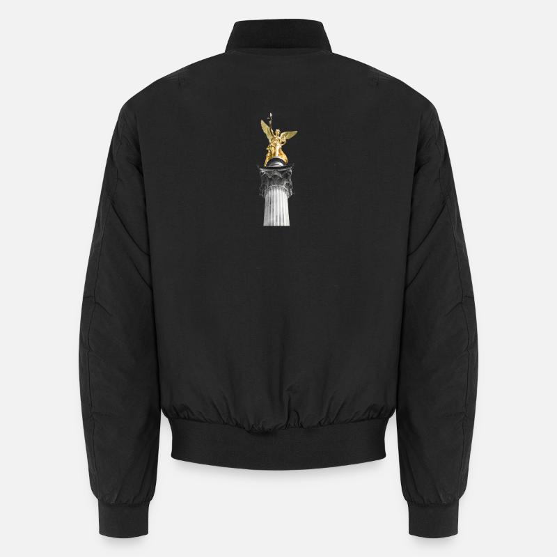 Friedensengel - Unisex Bomberjacke - Schwarz